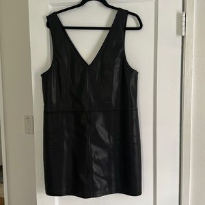 Mango pleather dress
